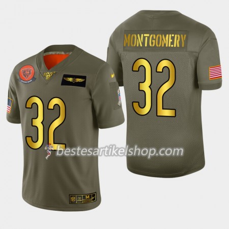 Herren Chicago Bears Trikot David Montgomery 32 Nike 2019 Salute to Service 100th